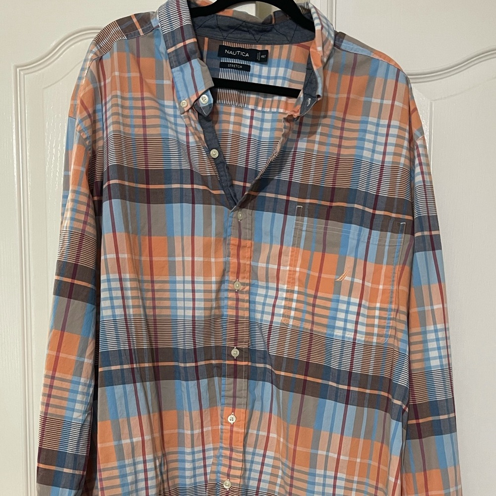 Nautical men’s button down shirt